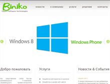 Tablet Screenshot of biniko.com